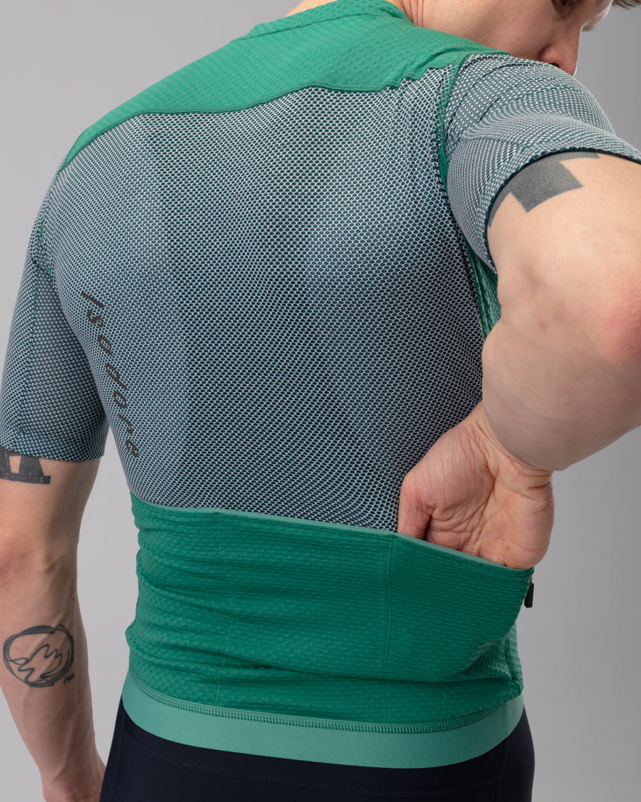 Isadore Signature Merino Air Jersey Radtrikot Sea Moss