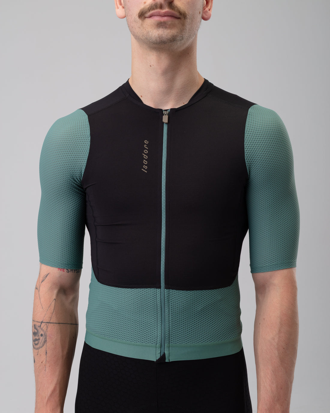 Isadore Echelon Training Jersey Radtrikot Silver Pine