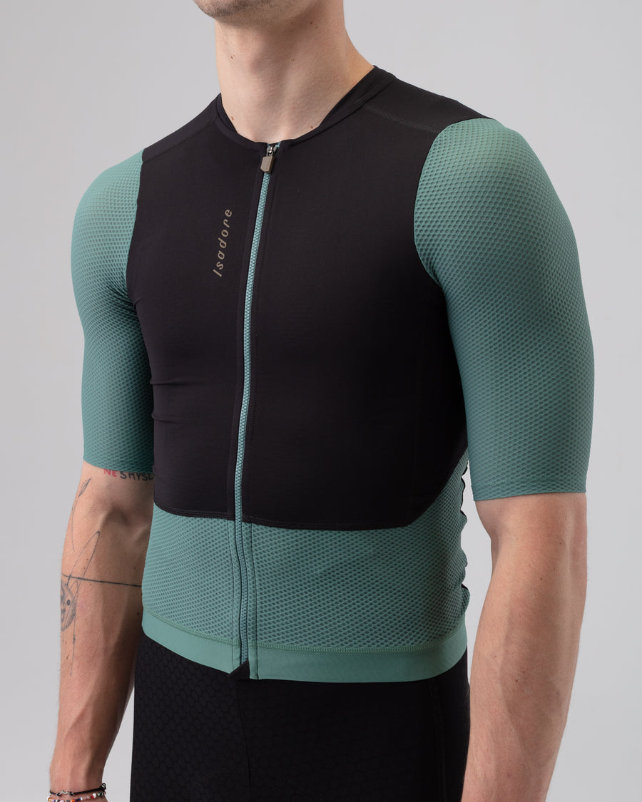 Isadore Echelon Training Jersey Radtrikot Silver Pine