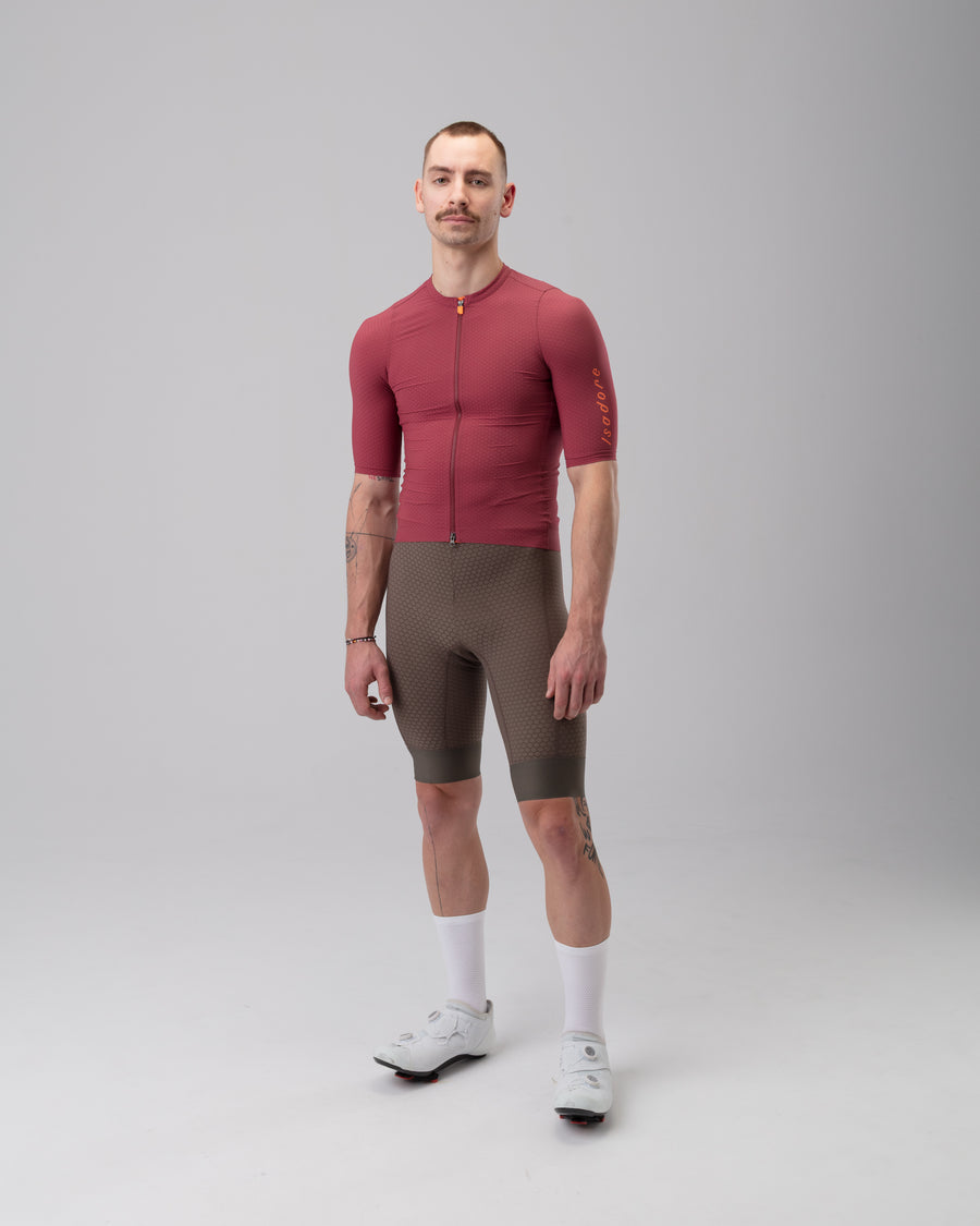 Isadore Echelon Aero Jersey Radtrikot Earth Red