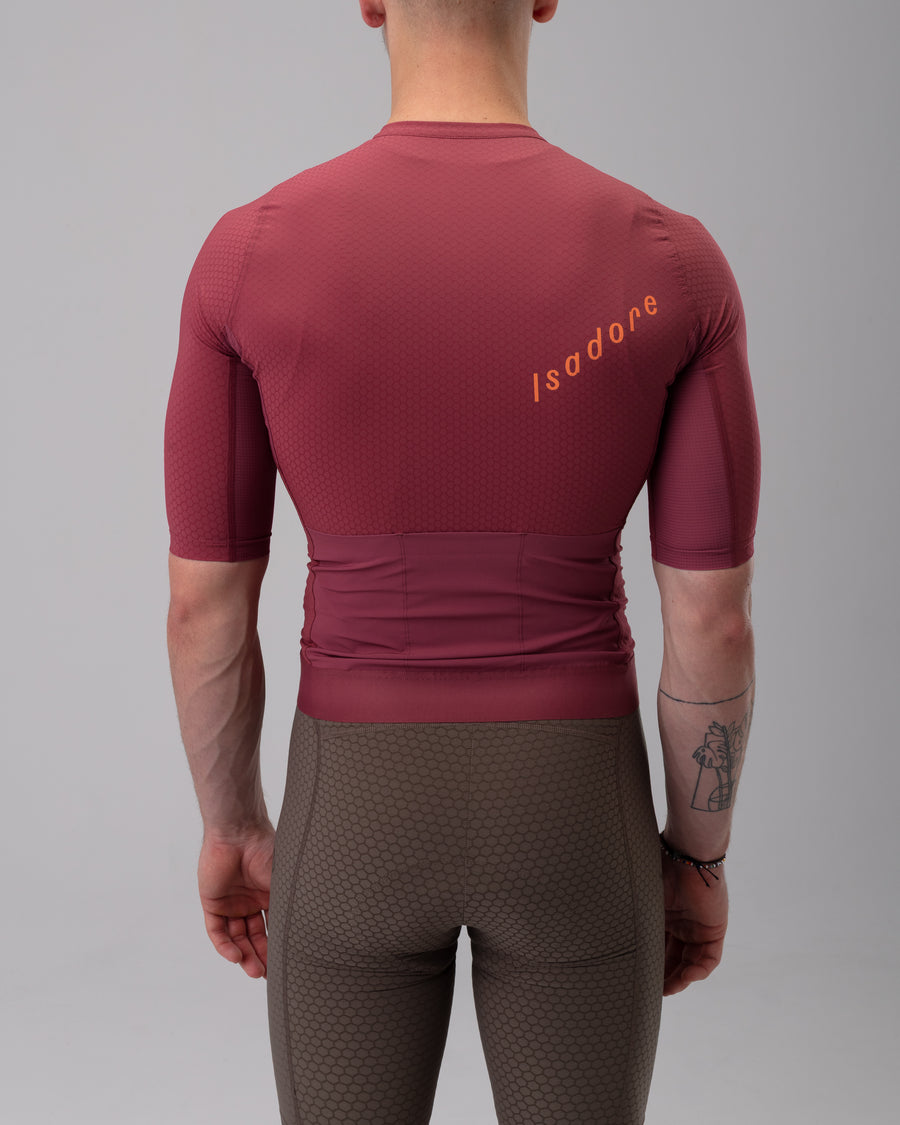 Isadore Echelon Aero Jersey Radtrikot Earth Red