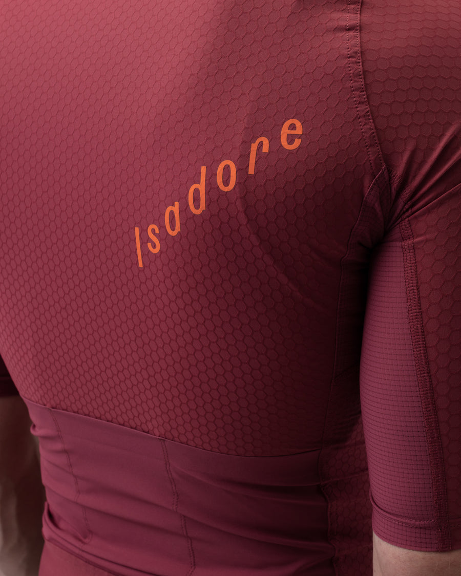 Isadore Echelon Aero Jersey Radtrikot Earth Red