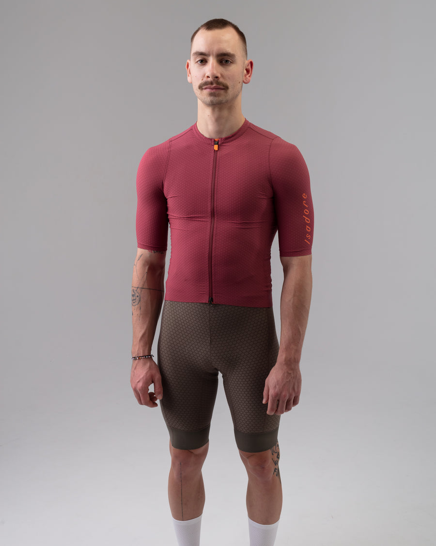 Isadore Echelon Aero Jersey Radtrikot Earth Red