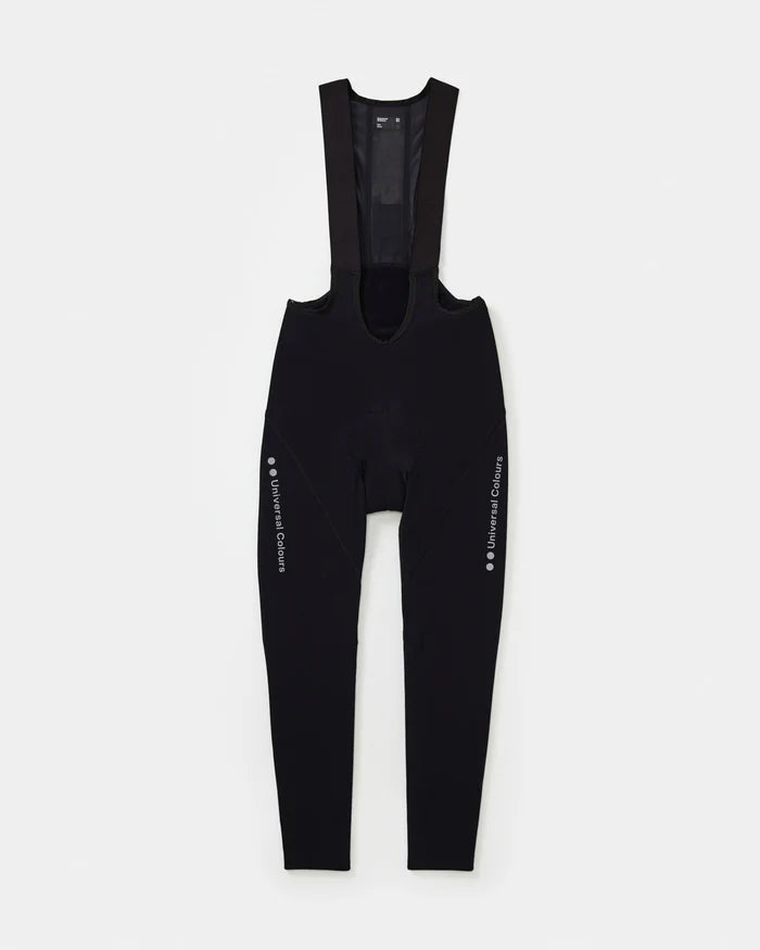 Pantaloni da ciclismo invernali Universal Colors Mono Bib Tight da uomo Nero