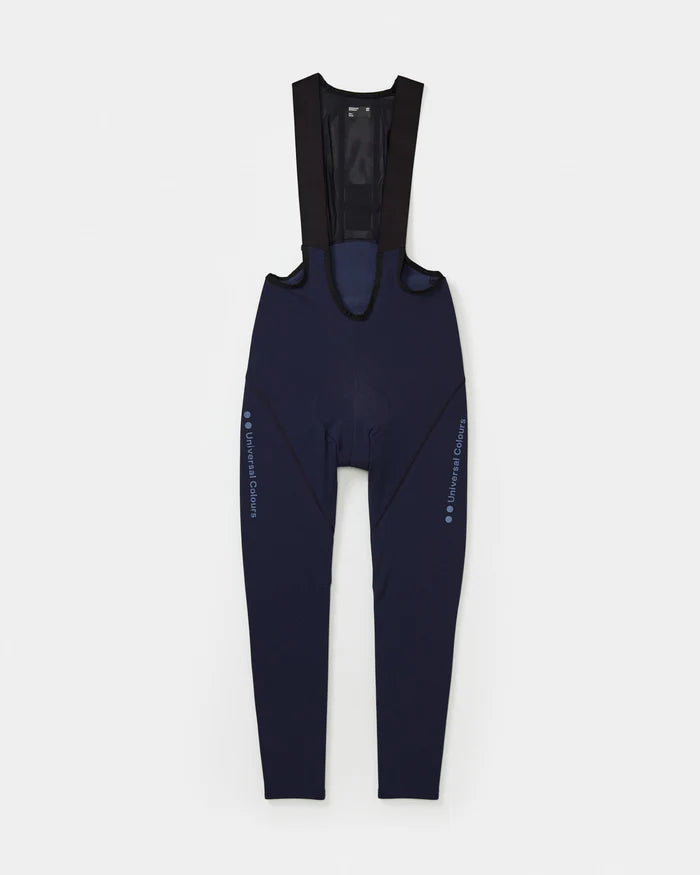 Pantaloni da ciclismo invernali Universal Colors Mono Bib Tight da uomo blu navy