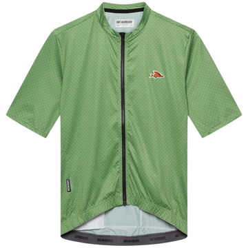 Café du Cycliste Fleurette V2 Men's Lightweight Cycling Jersey Radtrikot Cactus Green