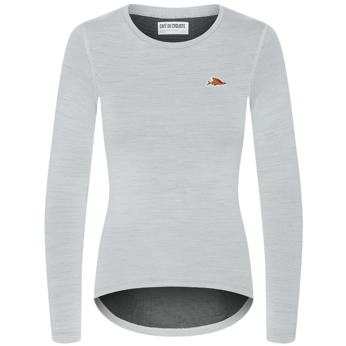 Café du Cycliste Judith Women's Merino Base Layer Radunterhemd langarm Mountain Fog