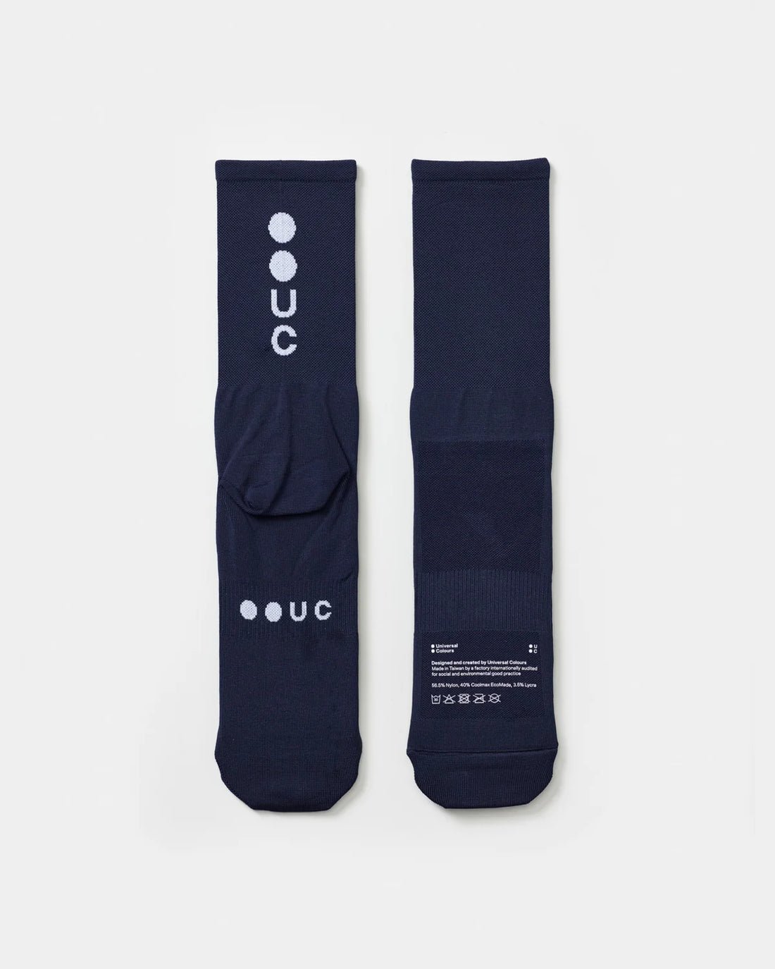 Universal Colours Mono Summer Socks Radsocken Navy Blue