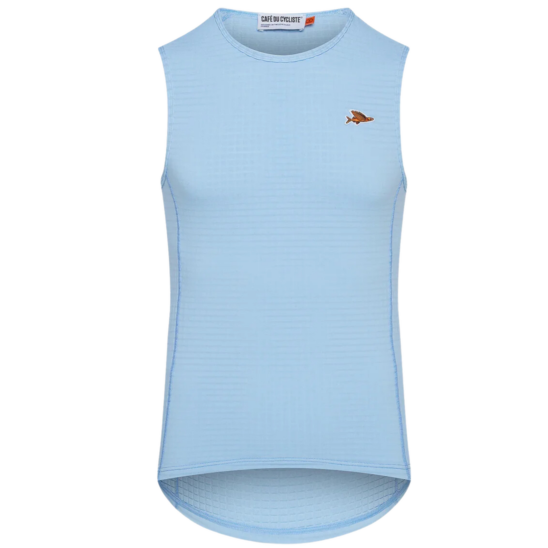 Café du Cycliste Coline Men's Three Season Base Layer Radunterhemd ärmellos Ice Blue