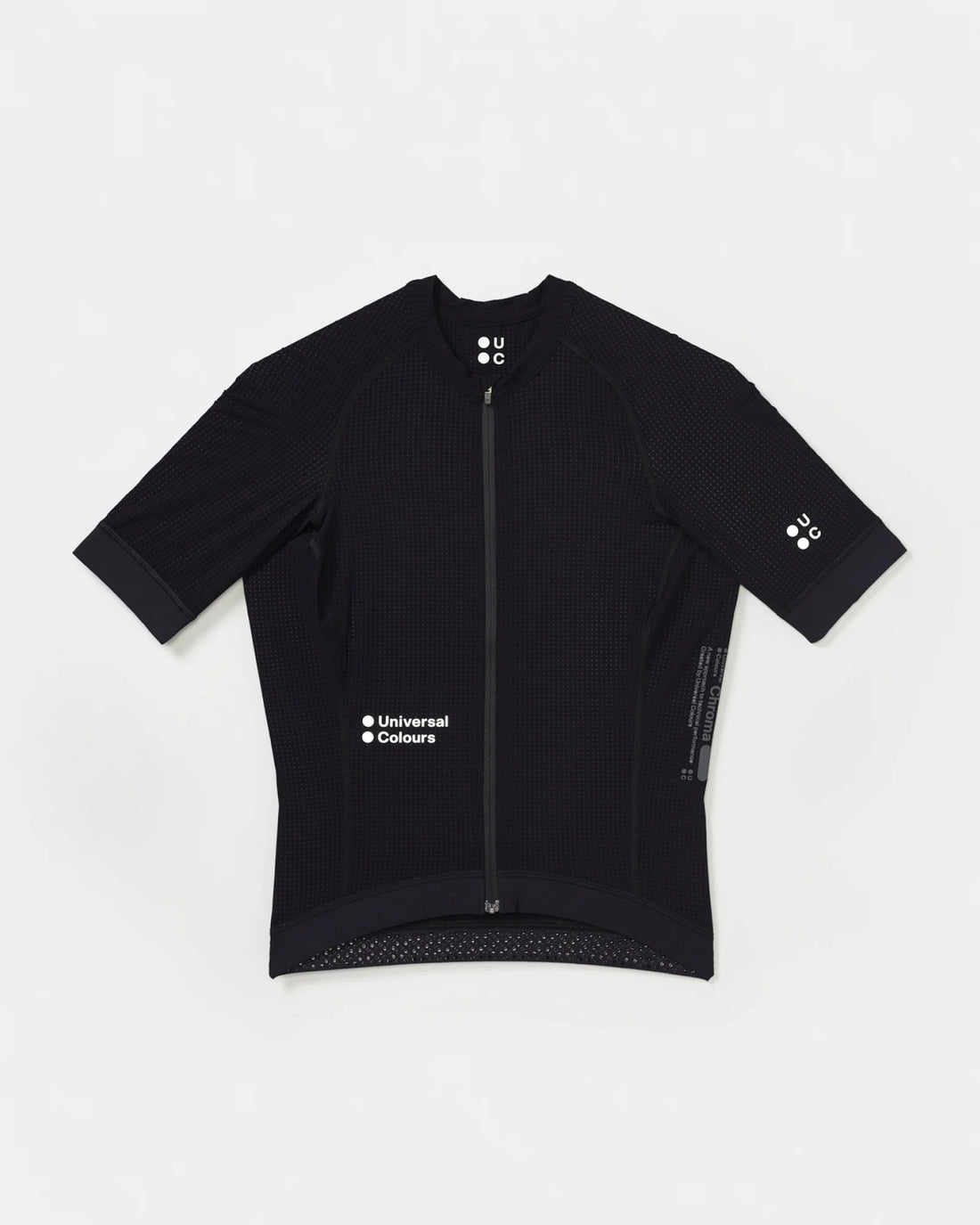 Universal Colours Chroma Women's Short Sleeve Jersey Radtrikot Black