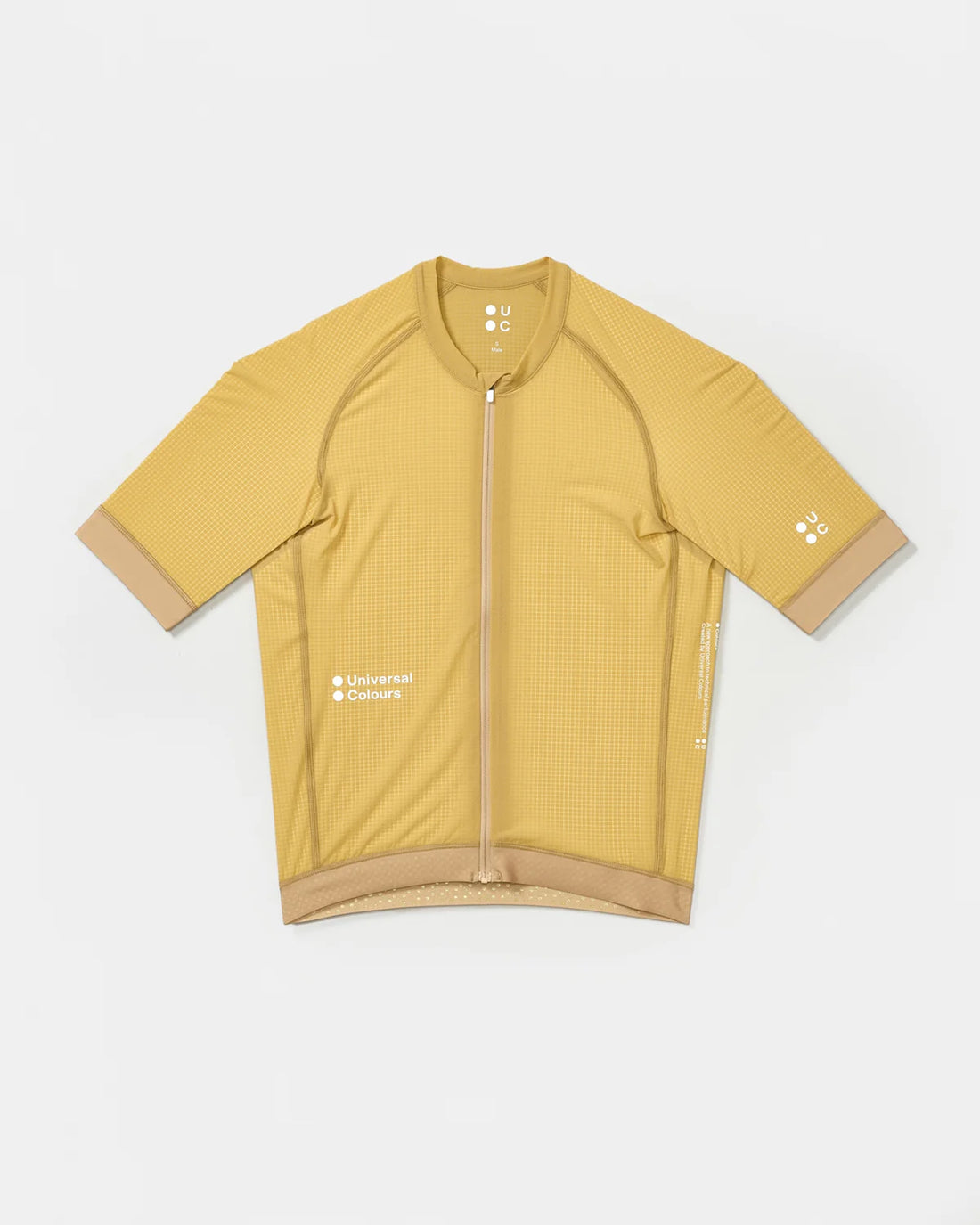 Universal Colours Chroma Men's Short Sleeve Jersey Radtrikot Sand Brown