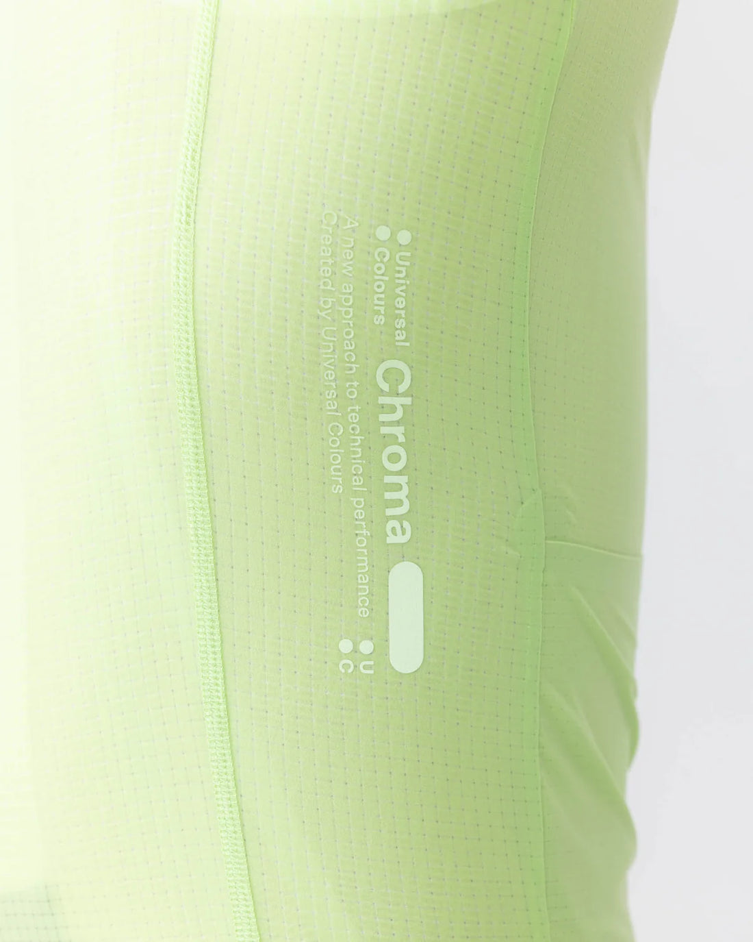 Universal Colours Chroma Men's Short Sleeve Jersey Radtrikot Bright Lime