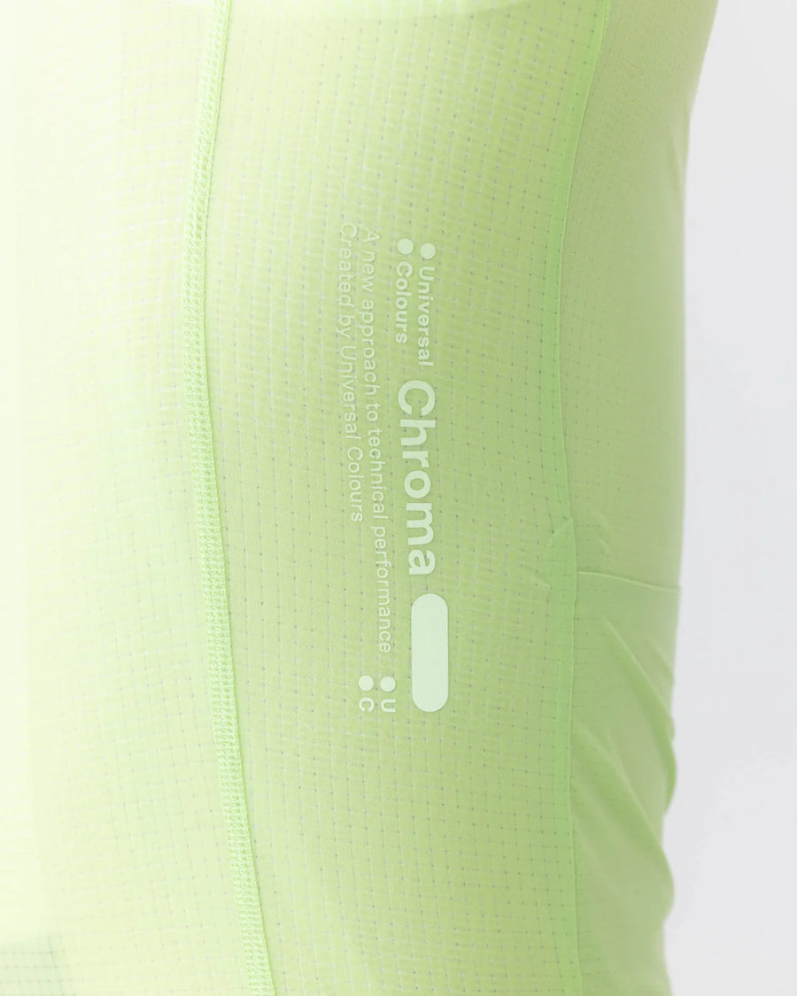 Universal Colours Chroma Men's Short Sleeve Jersey Radtrikot Bright Lime