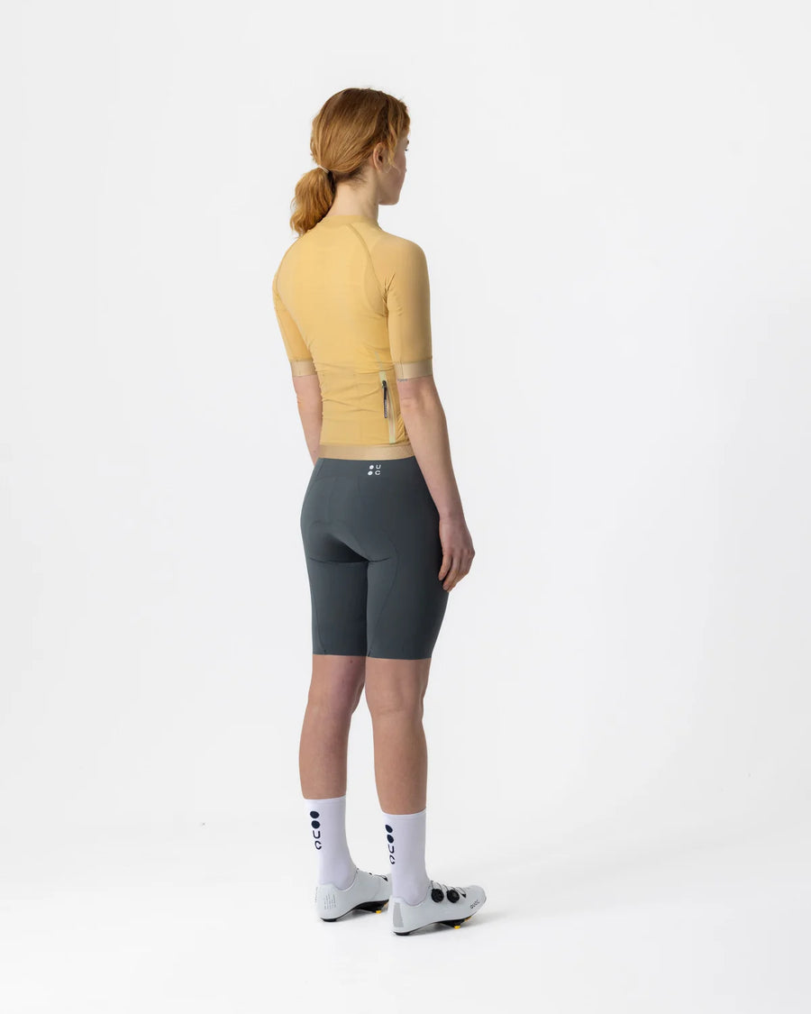 Universal Colours Chroma Women's Short Sleeve Jersey Radtrikot Sand Beige
