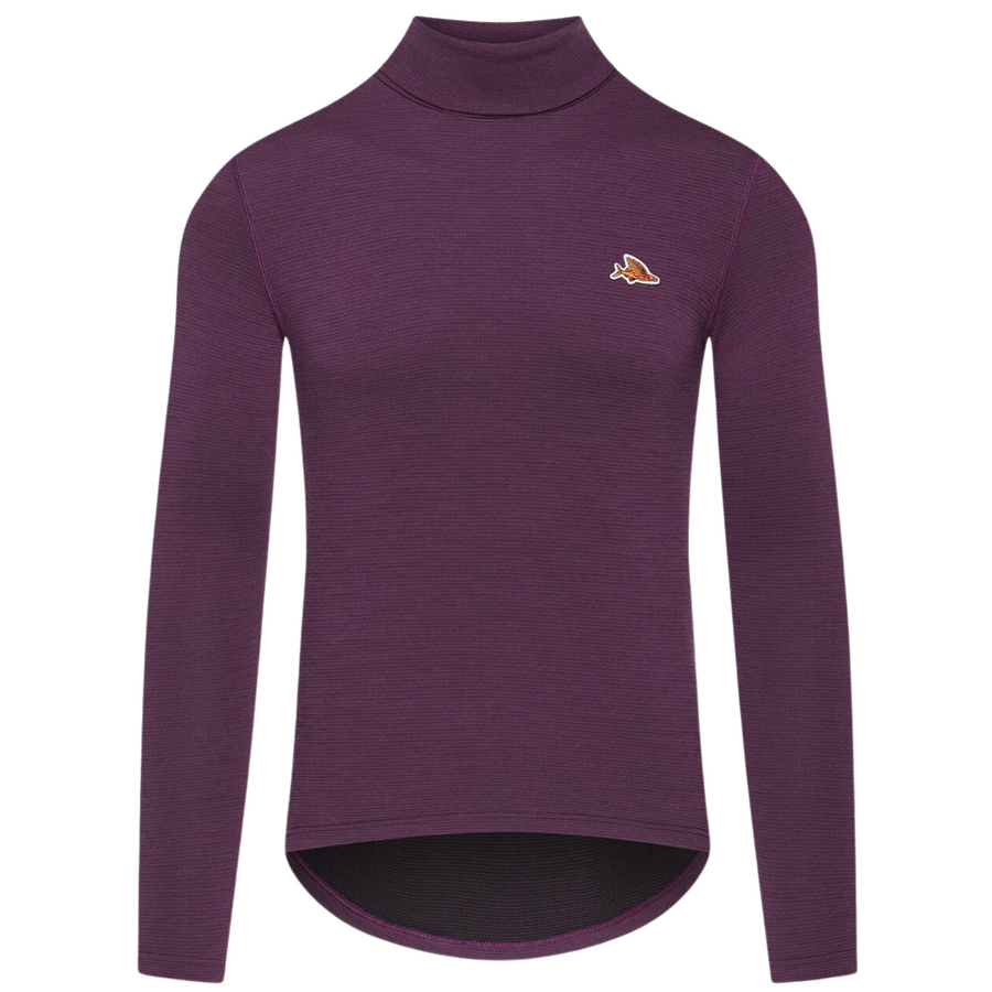 Café du Cycliste Carmen Men's Merino Base Layer Radunterhemd langarm Quetsche