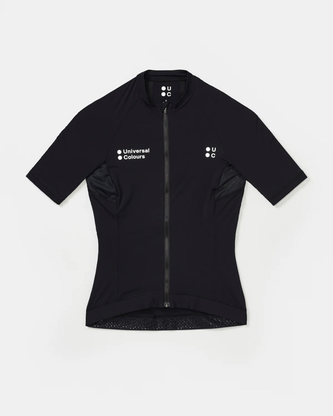 Universal Colours Mono Women's Short Sleeve Jersey Radtrikot Black
