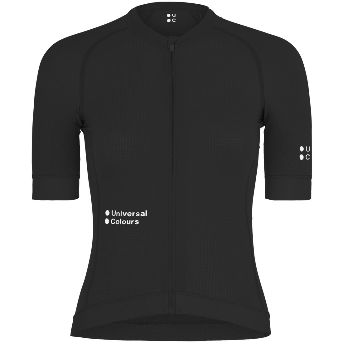 Universal Colours Chroma Women's Short Sleeve Jersey Radtrikot Black