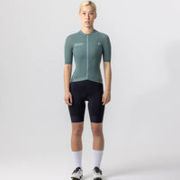 Universal Colours Mono Women's Short Sleeve Jersey Radtrikot Green Daze
