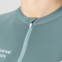 Universal Colours Mono Women's Short Sleeve Jersey Radtrikot Green Daze