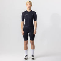 Universal Colours Mono Women's Short Sleeve Jersey Radtrikot Black