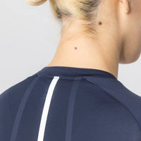 Universal Colours Mono Women's Short Sleeve Jersey Radtrikot Navy Blue