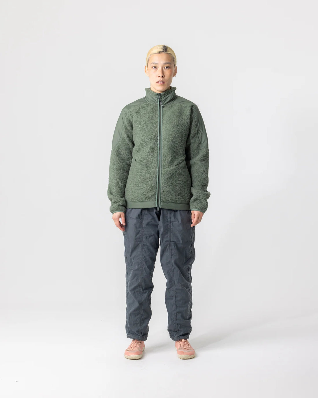 Universal Colours Unisex Fleece Jacket Casual Jacke Green