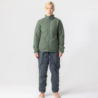 Universal Colours Unisex Fleece Jacket Casual Jacke Green