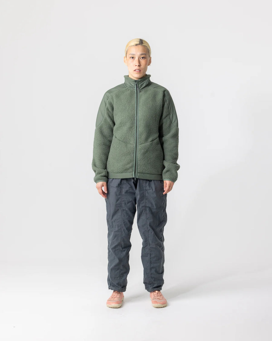 Universal Colours Unisex Fleece Jacket Casual Jacke Green