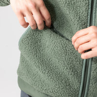 Universal Colours Unisex Fleece Jacket Casual Jacke Green