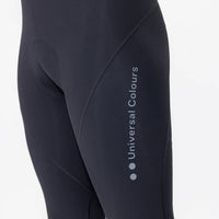 Pantaloni da ciclismo invernali Universal Colors Mono Bib Tight da uomo Nero