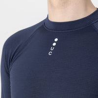 Universal Colours Mono Thermal Men's Base Layer Long Sleeve Unterhemd langarm Navy Blue