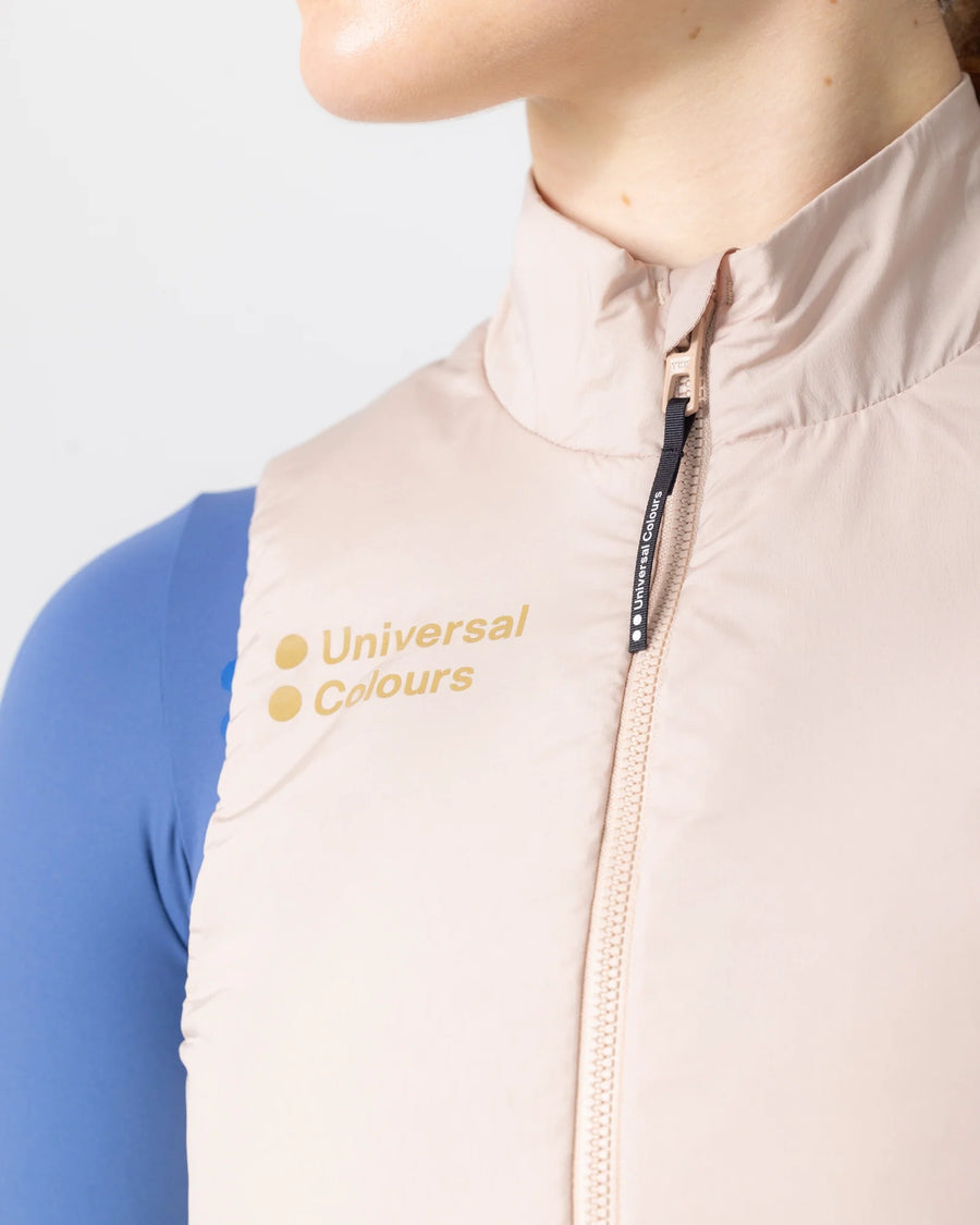 Universal Colours Chroma Insulated Unisex Gilet Thermo-Windweste Almond Beige