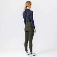 Universal Colours Mono Women's Bib Tight Winter-Radhose Canopy Green