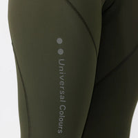 Universal Colours Mono Women's Bib Tight Winter-Radhose Canopy Green