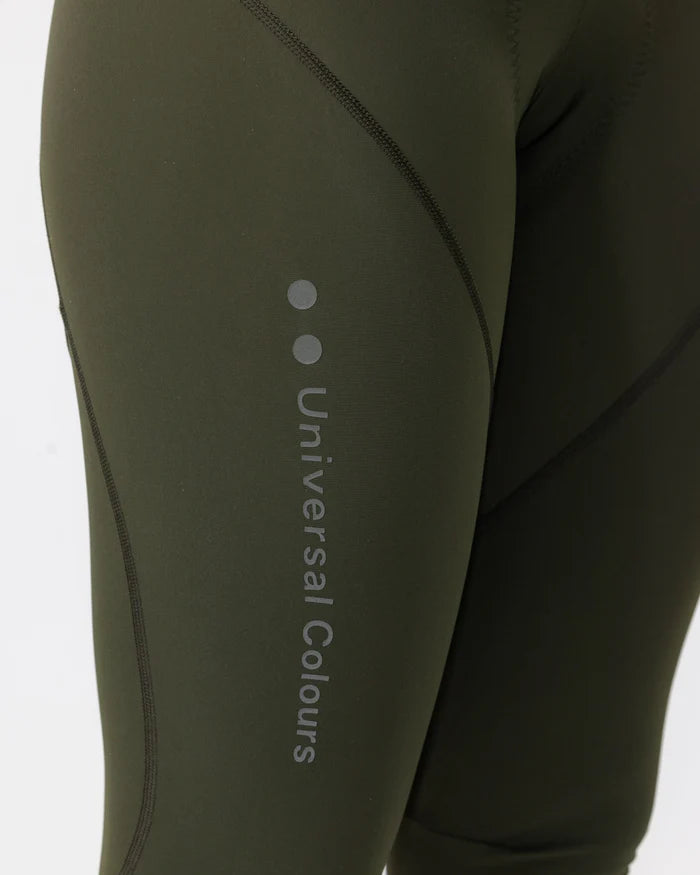 Universal Colours Mono Women's Bib Tight Winter-Radhose Canopy Green