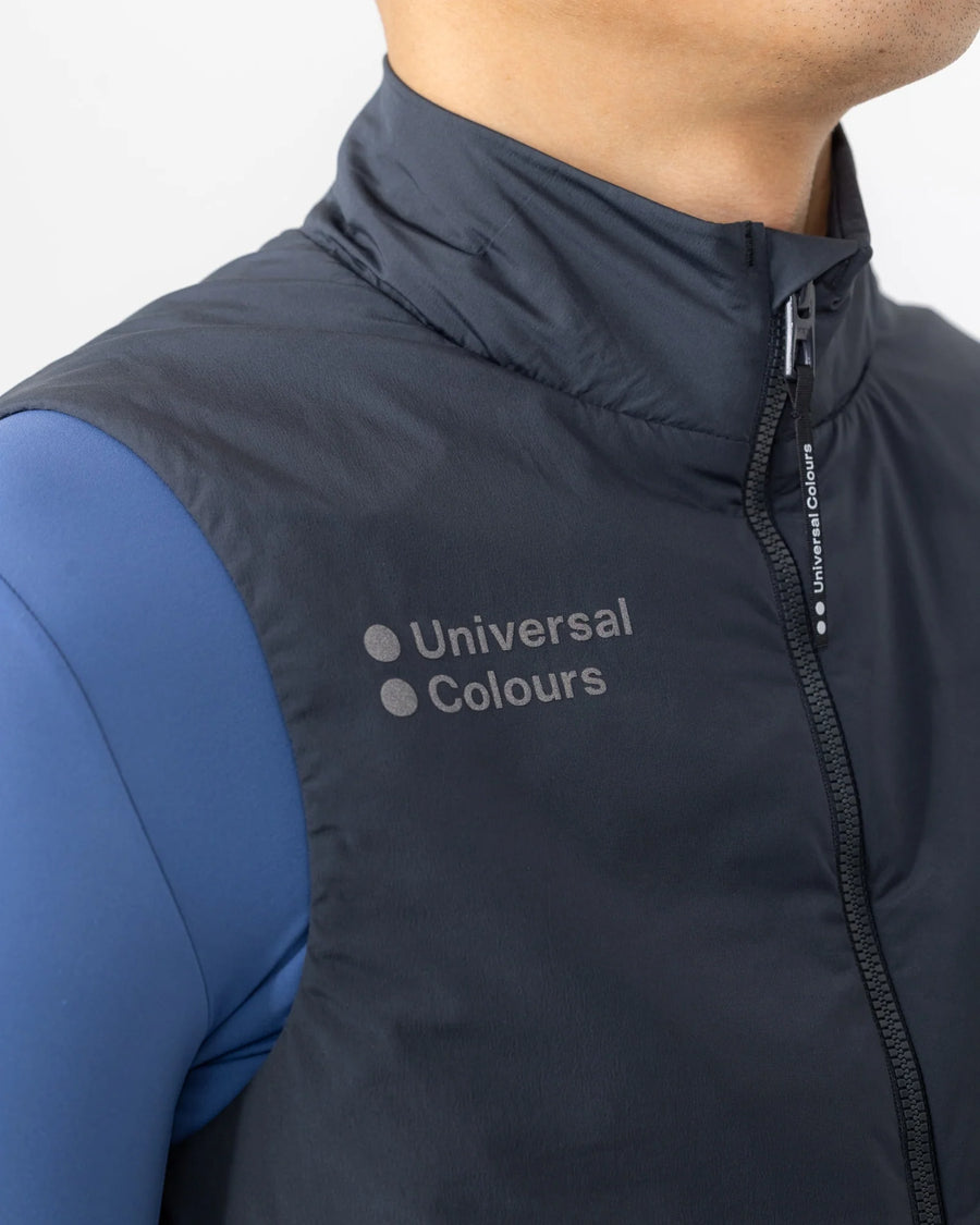 Universal Colors Chroma Insulated Unisex Gilet termico Gilet antivento grigio ardesia