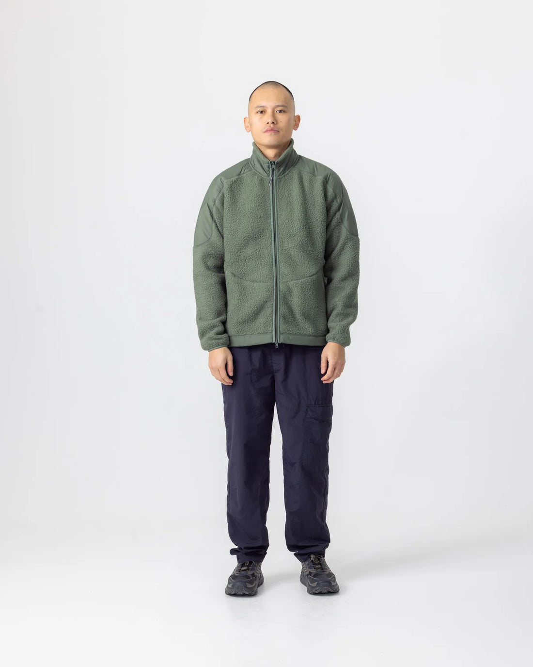 Universal Colours Unisex Fleece Jacket Casual Jacke Green