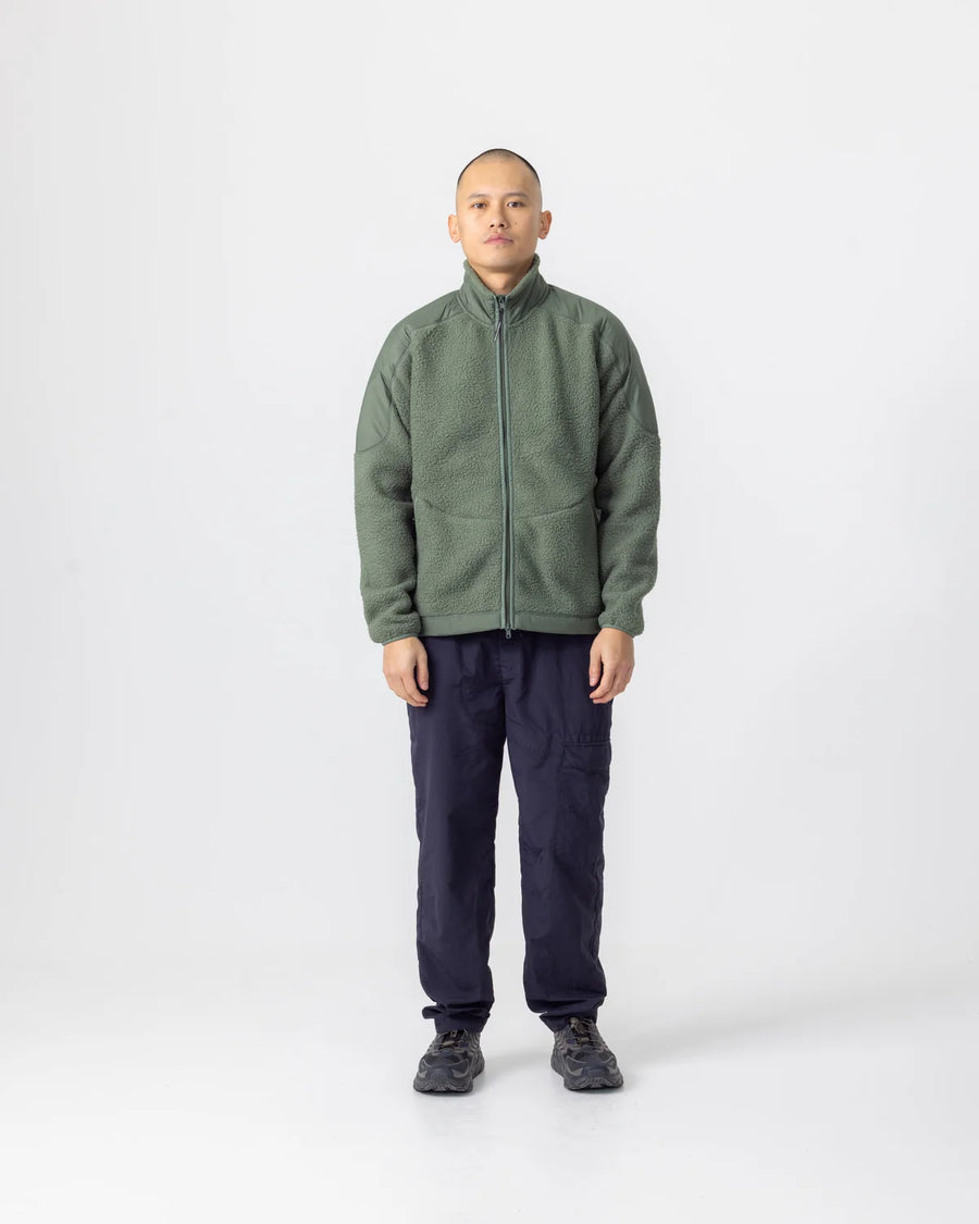 Universal Colours Unisex Fleece Jacket Casual Jacke Green