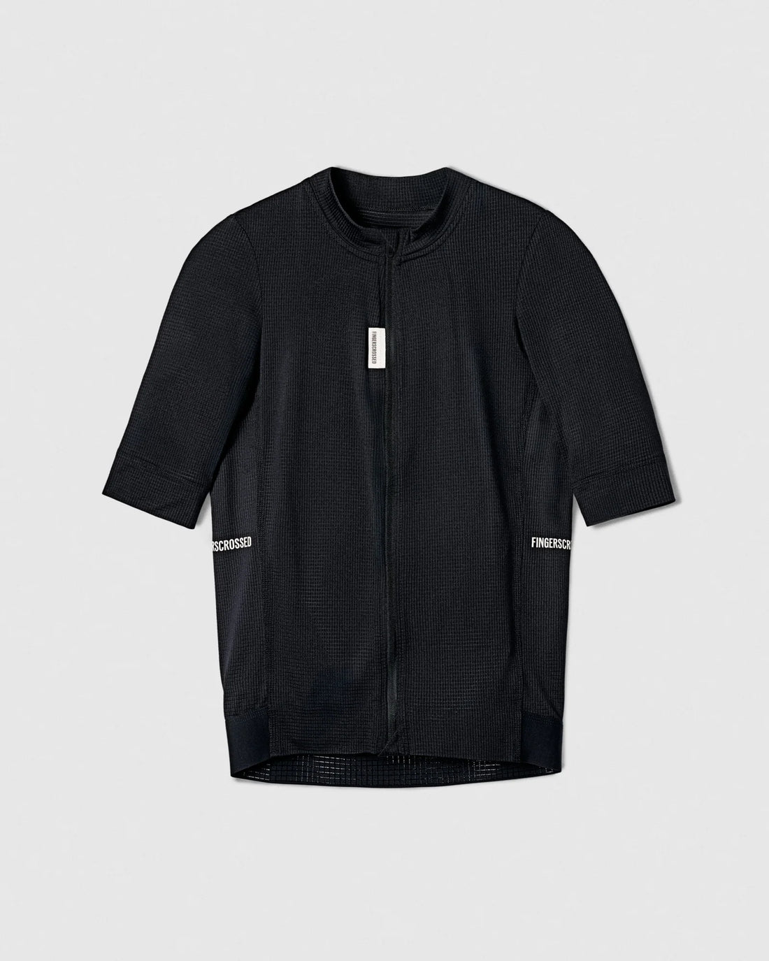 Fingercrossed Road Jersey Super Light Plus Men Radtrikot Black