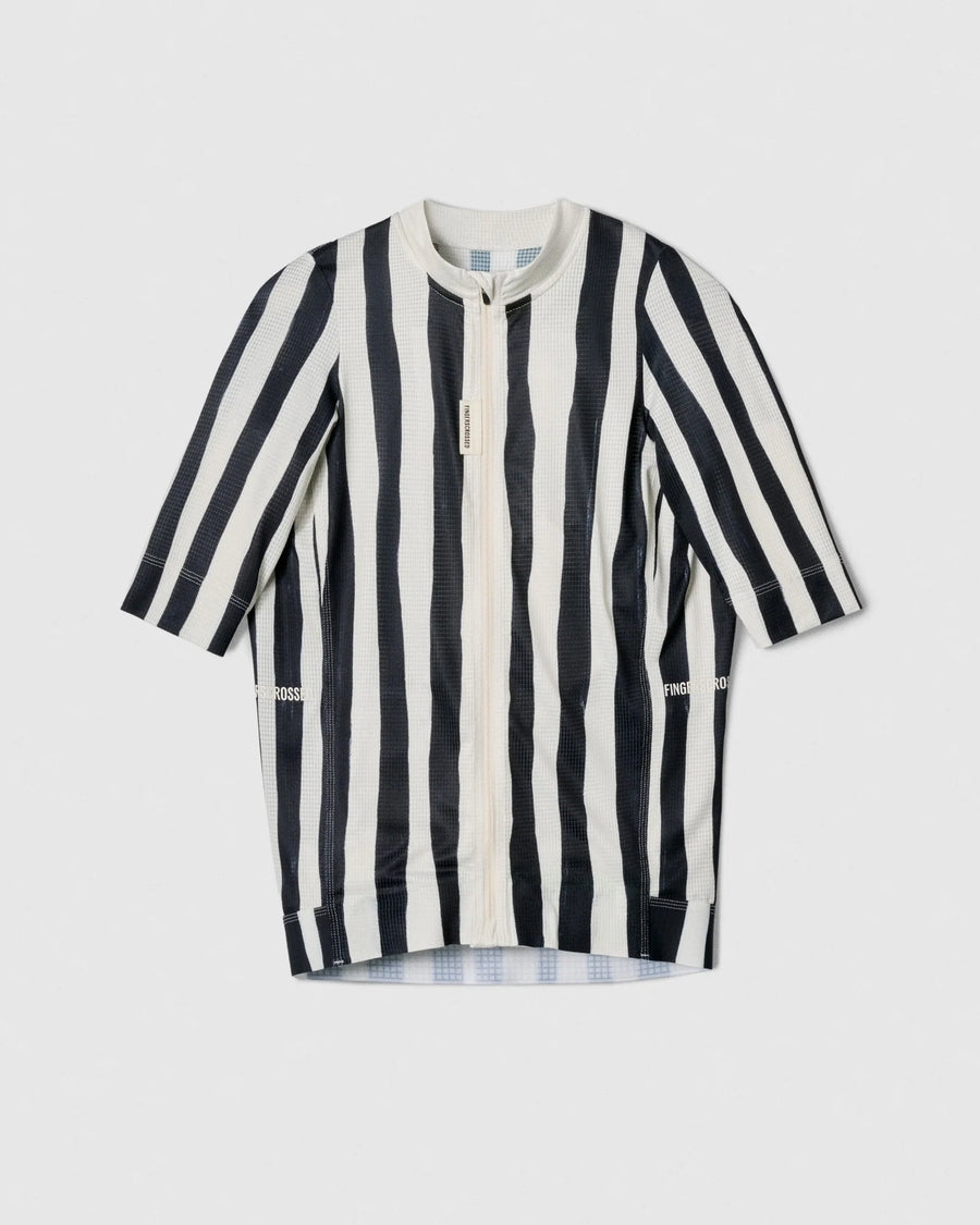 Fingercrossed Road Jersey Super Light Plus Men Radtrikot Stripes
