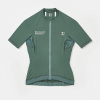 Universal Colours Mono Women's Short Sleeve Jersey Radtrikot Green Daze