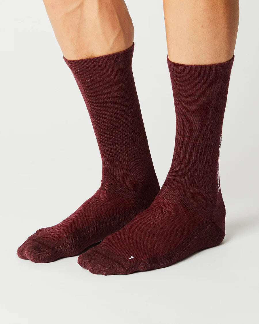 Fingerscrossed LIGHT MERINO Socks Merino Radsocken Bordeaux