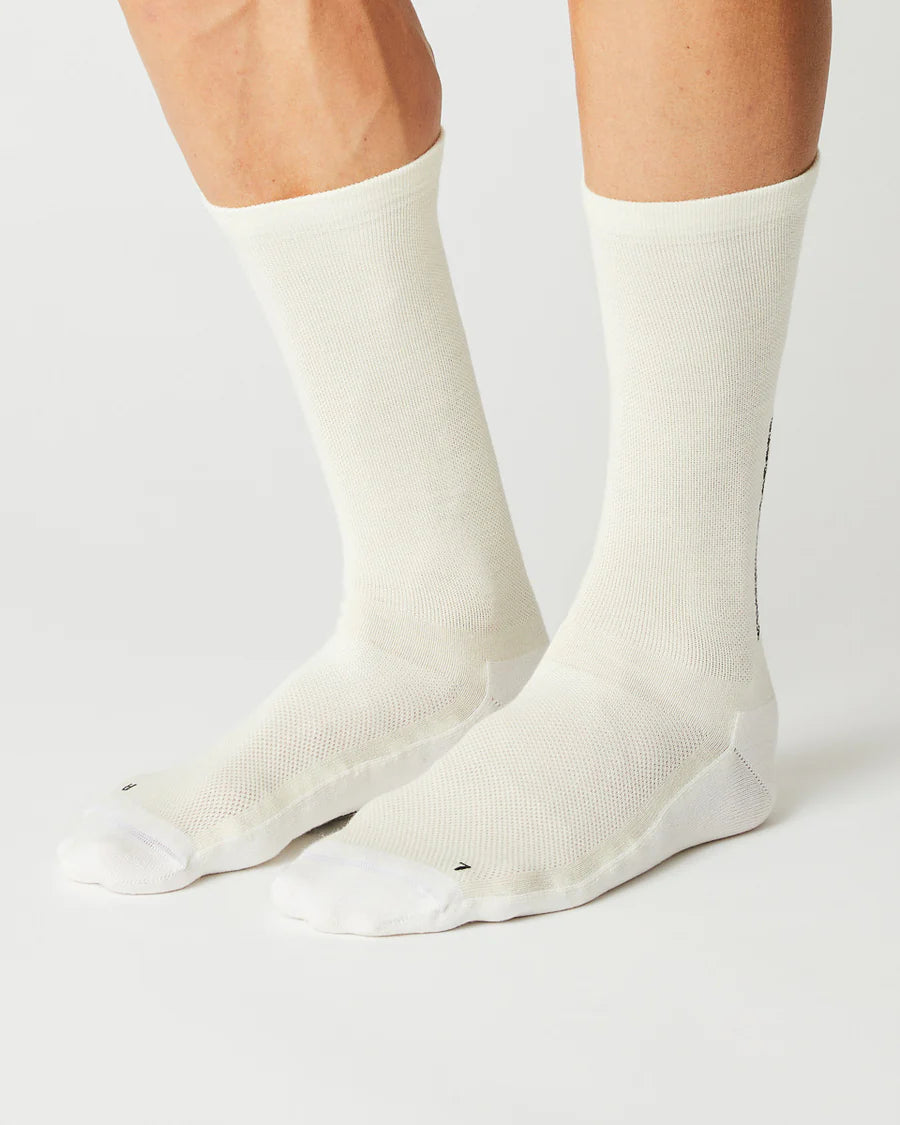 Fingerscrossed LIGHT MERINO Socks Merino Radsocken Creme / White