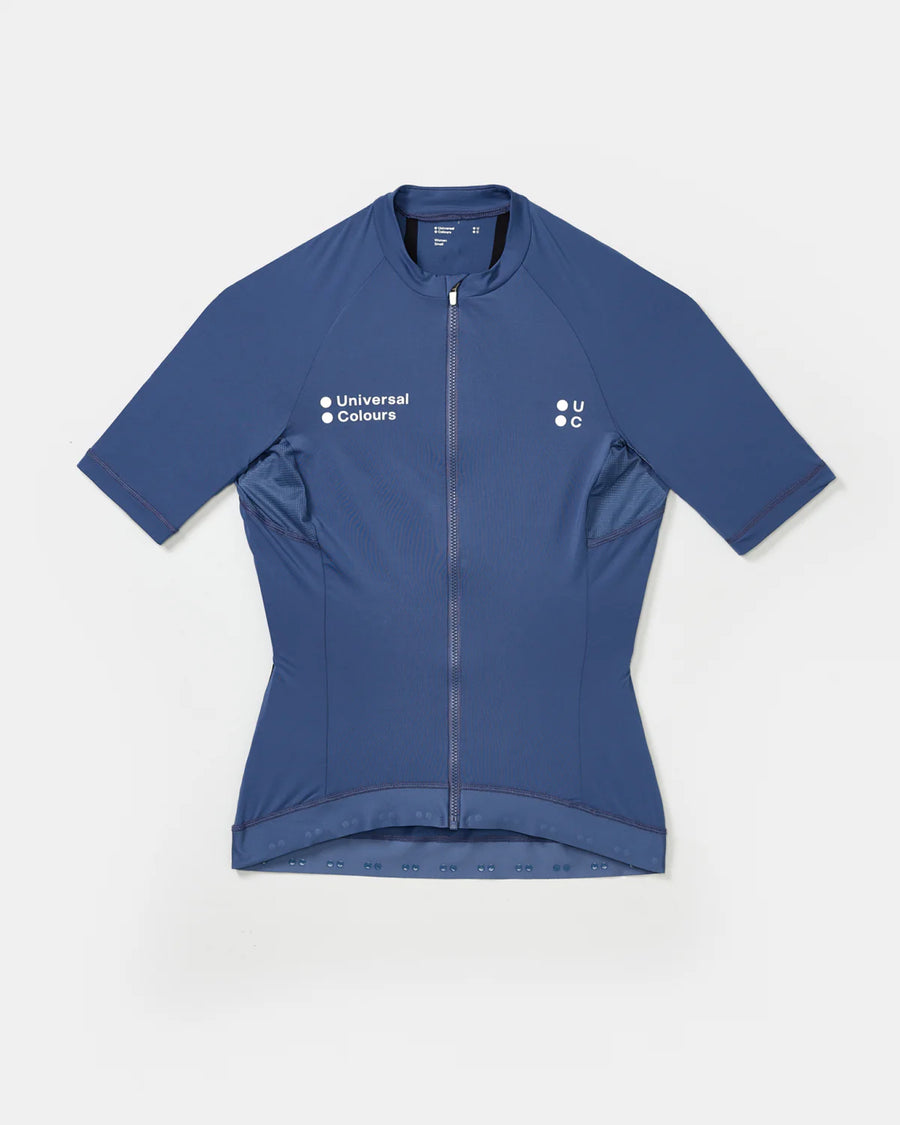 Universal Colours Mono Women's Short Sleeve Jersey Radtrikot French Blue