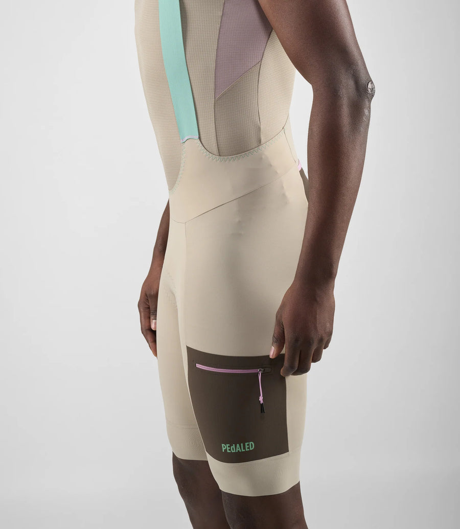 Pedaled Odyssey Bib Shorts Trägerhose Beige