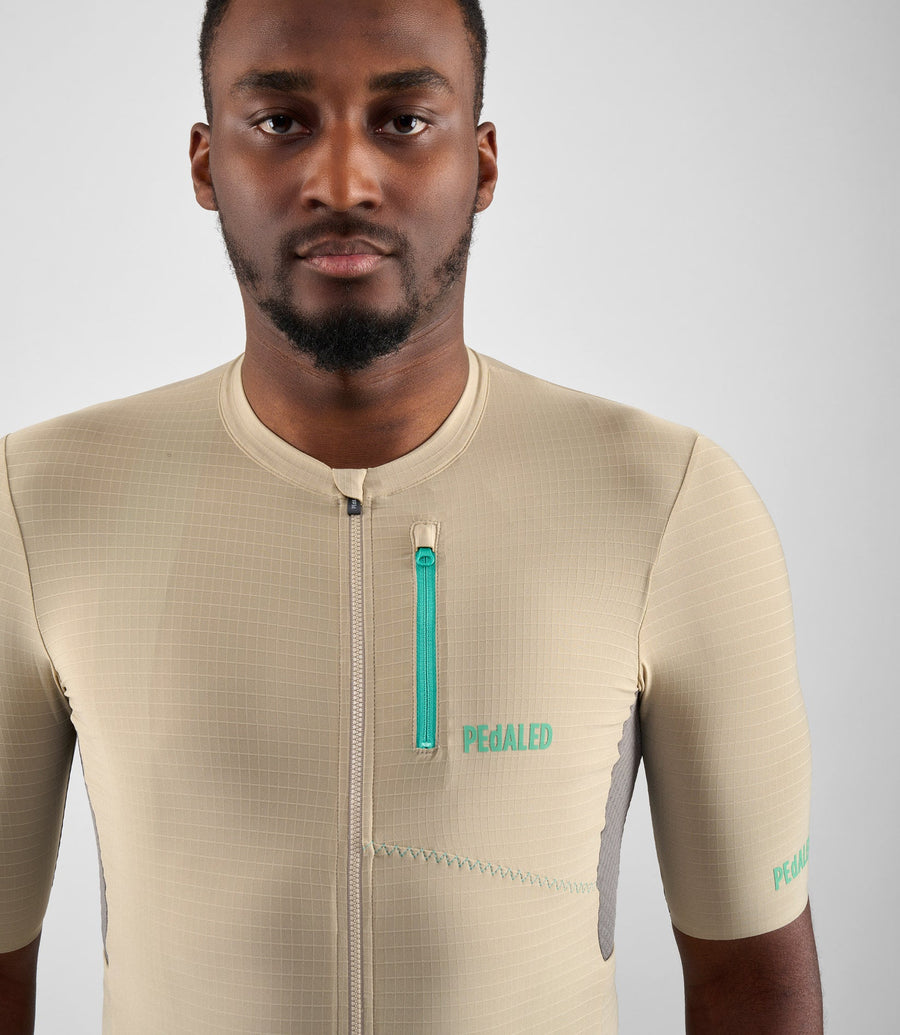 Pedaled Odyssey Jersey Radtrikot Beige