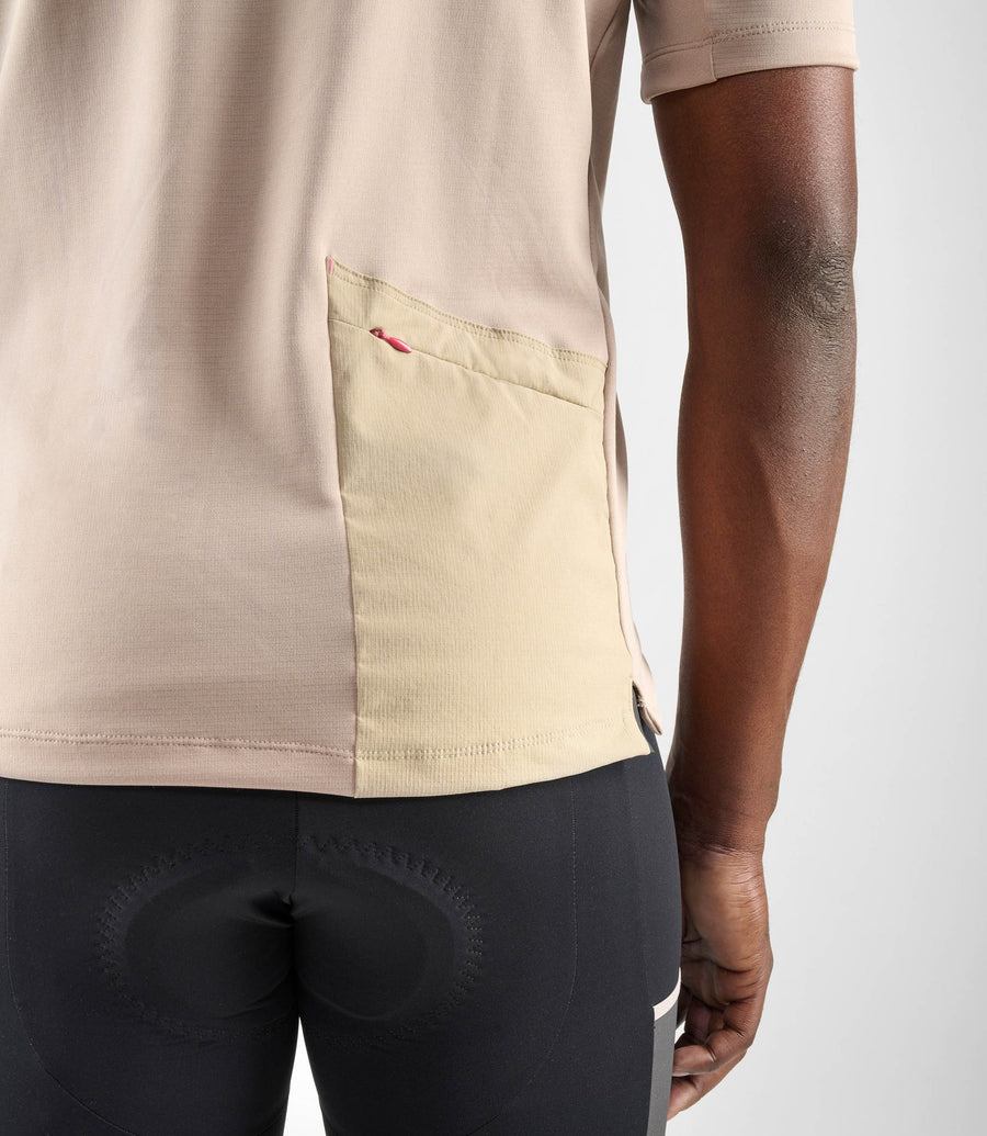 Pedaled Odyssey Merino Tee Radtrikot Beige