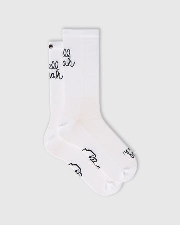 Fingerscrossed HELL YEAH 3.0 Socks Radsocken White