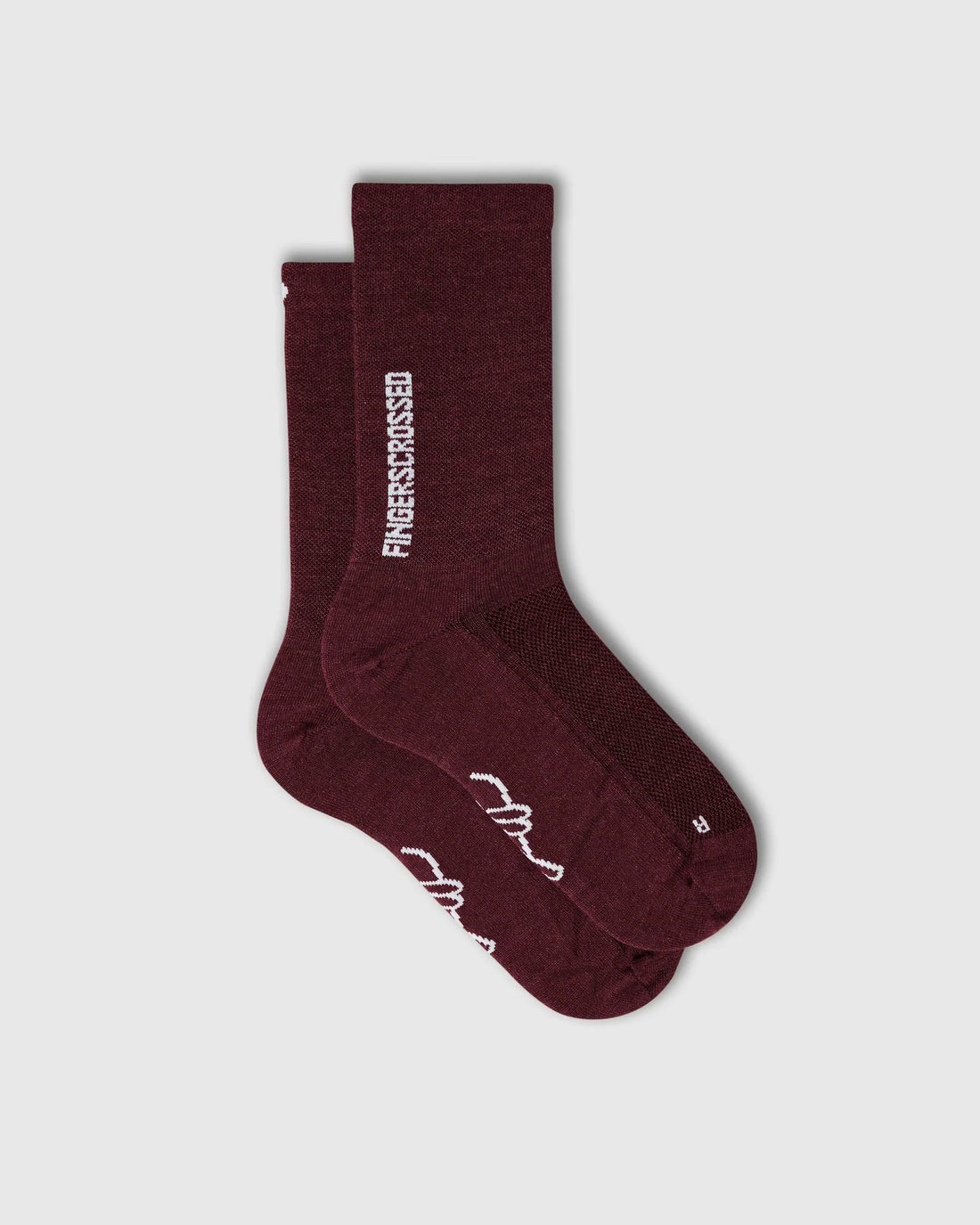 Fingerscrossed LIGHT MERINO Socks Merino Radsocken Bordeaux