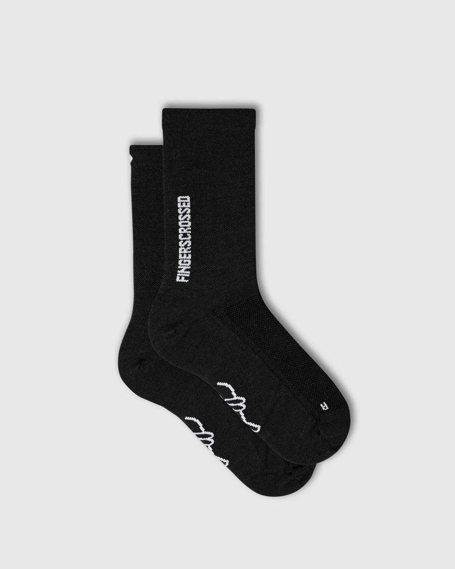 Fingerscrossed LIGHT MERINO Socks Merino Radsocken Black